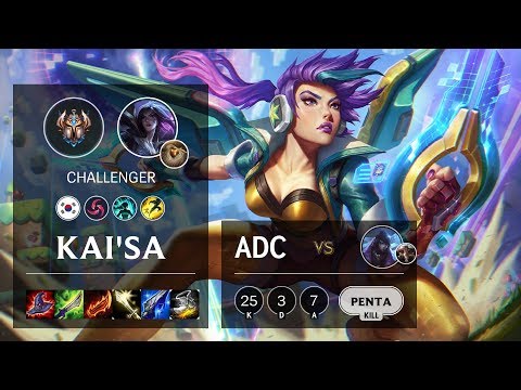 Kai'Sa ADC vs Aphelios - KR Challenger Patch 10.7