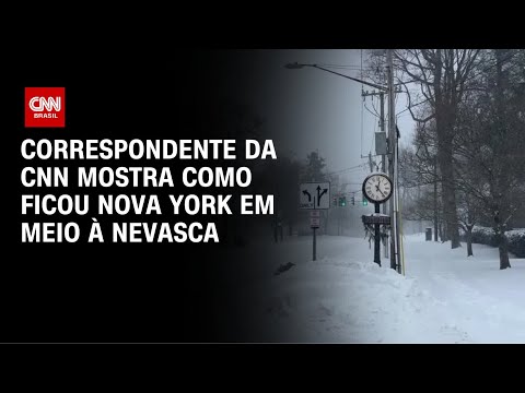 Correspondente da CNN mostra nevasca nos EUA | LIVE CNN