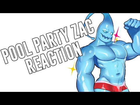 MY REACTION TO THE POOL PARTY & CHROMA ZAC SKINS