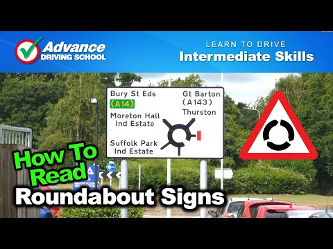 How To Read Roundabout Signs  |  Learn to drive: Intermediate skills
