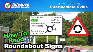 How To Read Roundabout Signs  |  Intermediate Driving Skills