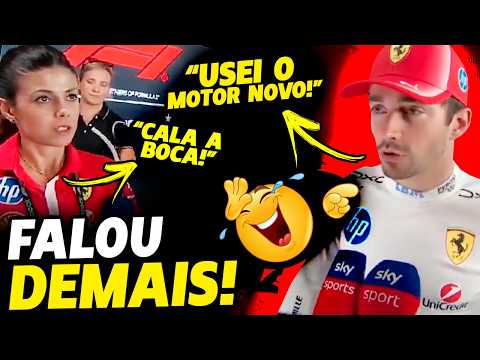 REAÇÃO HILÁRIA! LECLERC DÁ BOTE AO VIVO E ENTREGA SEGREDO DA FERRARI | FÓRMULA 1