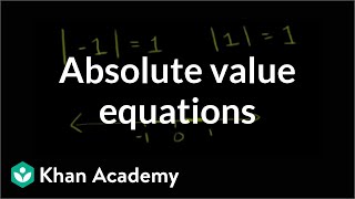 Absolute Value Equations
