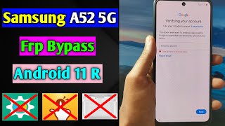 Samsung Galaxy A52 Frp Bypass Android 11 | Samsung A52 Frp Unlock/Remove Google Account Lock | 2021