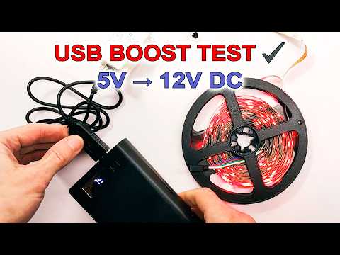 USB 5V to 12V Boost Converter Cable – Real Voltage Test & PCB Teardown