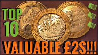 Top 10 Most Valuable and Rare £2 Coins! (UK Circulation)