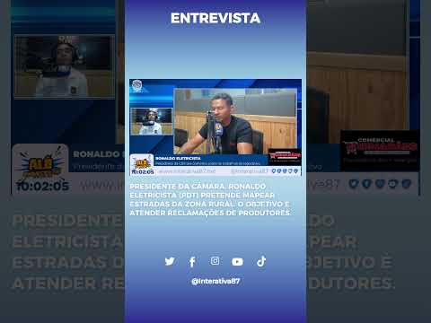 PRESIDENTE DA CÂMARA RONALDO ELETRICISTA PERCORRERÁ ESTRADAS