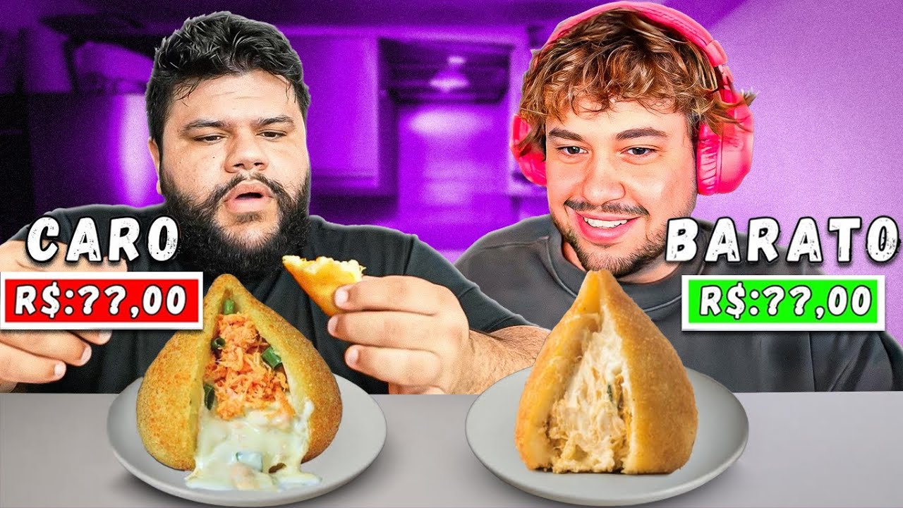 COXINHA CARA VS COXINHA BARATA DO INTERIOR DE SP! - React Thiago Qautroque