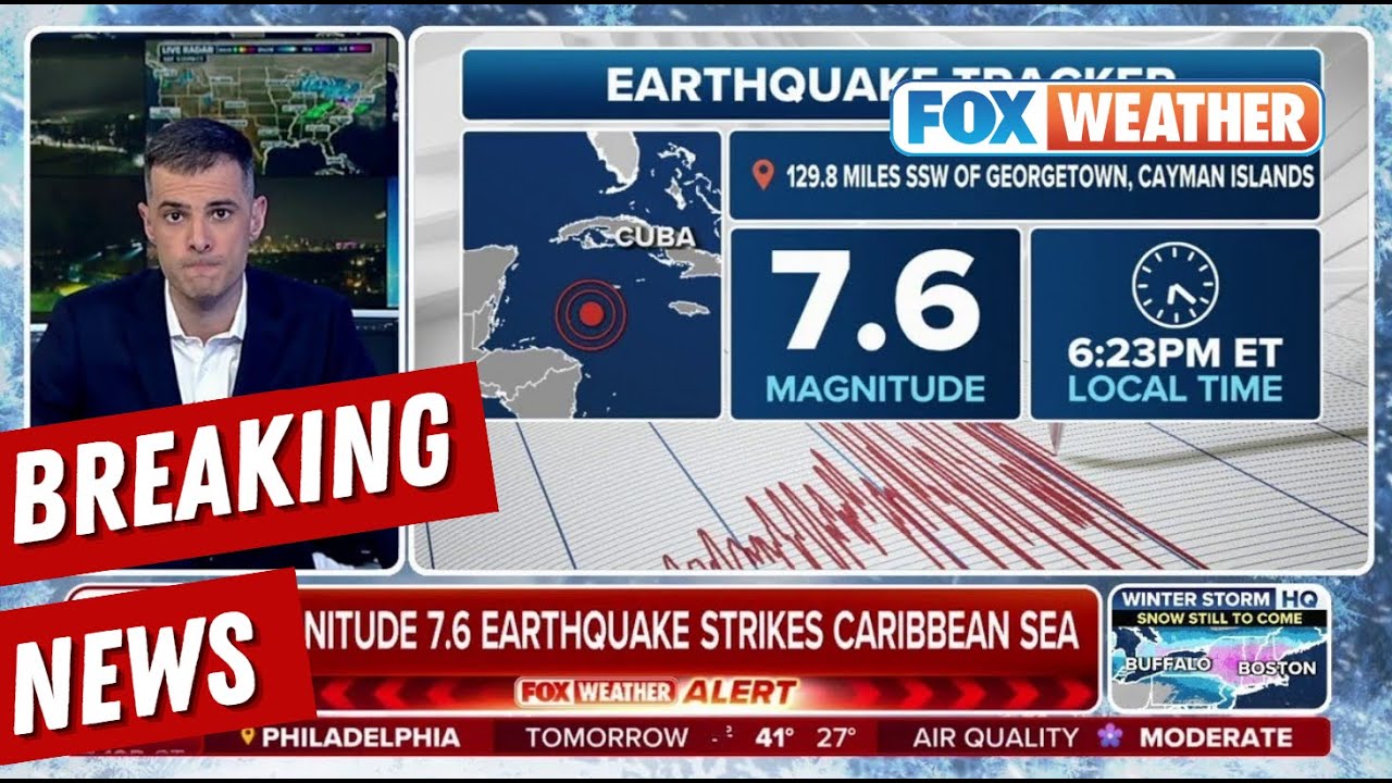 7.6 Magnitude Earthquake Detected In Caribbean