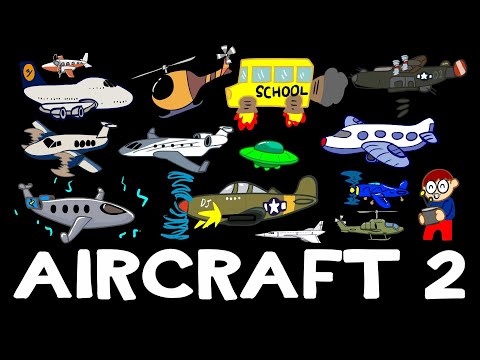 [AIRCRAFT] Airplanes for kids 2 | Picture Show | Fun & Educational Learning Video