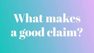 How to Write Effective Claims