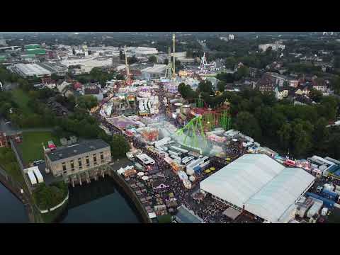 Cranger Kirmes 2023 aus der Luft