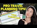 How To Plan A Travel Itinerary Like A Pro | FREE Download