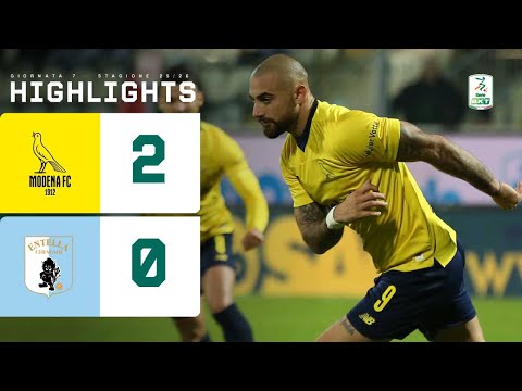 Modena-Virtus Entella 2-0 | Gliozzi e Pedro Mendes mandano il Modena in vetta | HIGHLIGHTS Serie BKT
