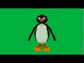 Pingu Spinning Oscillating In Front Of A Green Screen