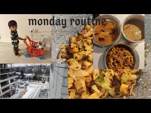 , title : 'VLOG | Monday morning to Afternoon Routine | Healthy Food Recipes | Mixed Dal | Cabbage & Potato Fry'