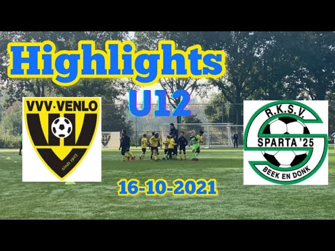 HIGHLIGHTS U12 VVV VENLO- SPARTA ‘25 (4-2) 10-16-2021 #nederland #jeugdvoetbal