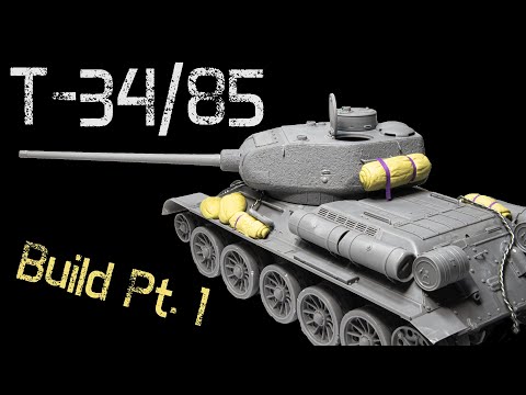 T-34/85  Model Building - Revell 1/35 - Part 1