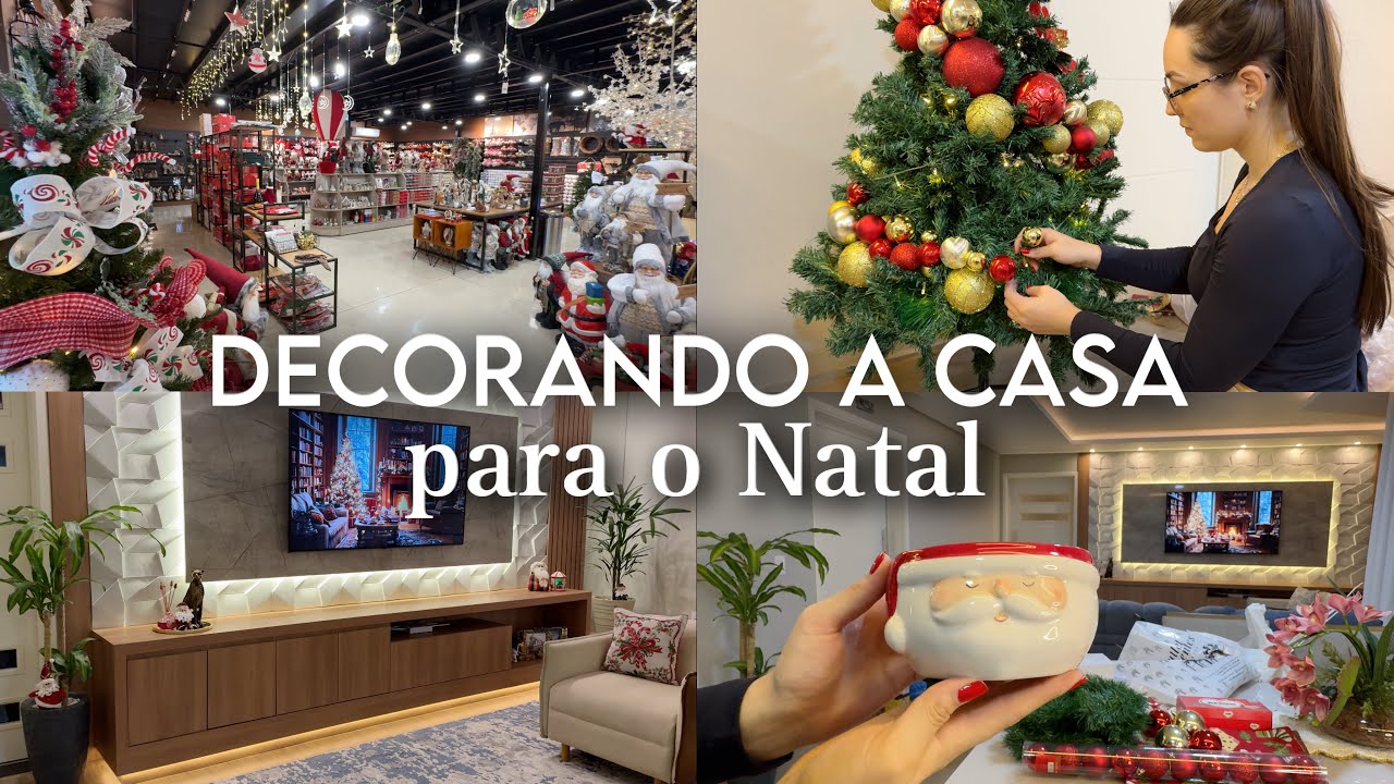 DECORAÇÃO DA CASA PARA O NATAL comprinhas de enfeites novos🎄🏠
