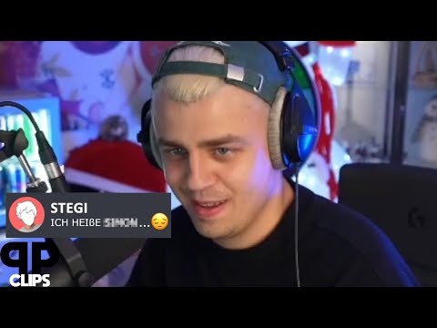 Stegi leakt Papaplatte live seinen Namen und das war seine Reaktion