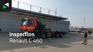Renault C 460 8X2 HIAB 477EP-2 HIPRO Crane Kran Lift+steering axle Euro  fladvogn lastbil | Billede 4 - Autoline