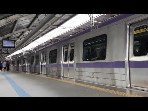 Via Mobilidade - Linha 5 Lilás - Alstom Metropolis frota F/Série 500, trem 505 saindo de Campo Limpo