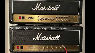 Video thumbnail for Marshall JVM 205h vs Marshall JCM 800 2203 by Lucas Lee