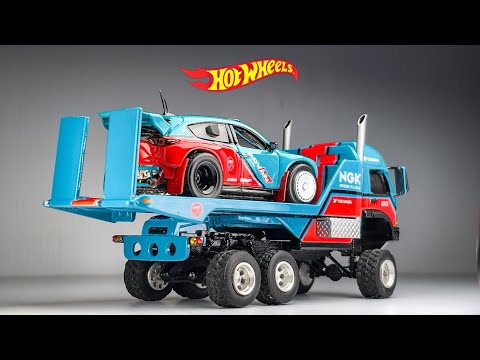 Aerolift Truck Hauler Offroad 6x6 Transporter Hot Wheels Custom