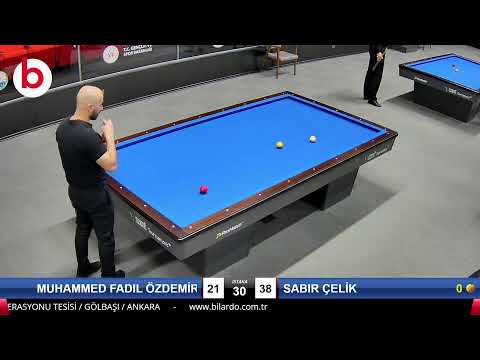 MUHAMMED FADIL ÖZDEMİR & SABIR ÇELİK Bilardo Maçı - 2022 ERKEKLER 1.ETAP-FİNAL GRUBU 1/8