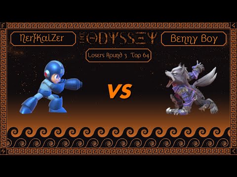 The Odyssey - Ult Singles - NerfKaiZer (Mega Man) vs Benny Boy (Wolf) - Losers Round 3 - Top 24