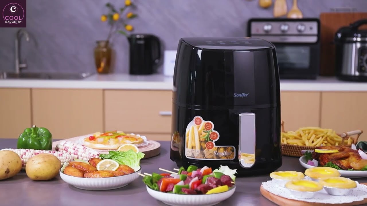 Sonifer Air Fryer, Friteuse à air chaud 1400W video thumbnail