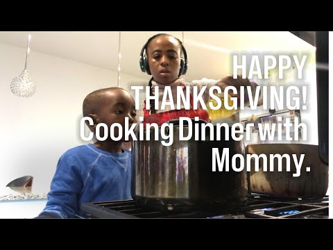 Happy THANKSGIVING! Cooking Thanksgiving Dinner and Nigerian Food with MOM - Fried Rice & Turkey🦃🍚🍁