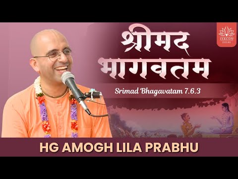 The Secret to True Happiness: Lessons from Prahlāda Mahārāja || HG Amogh Lila Prabhu || SB  7.6.3