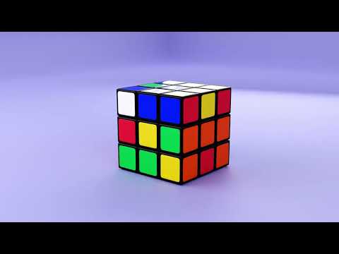 Cubical Harmony - A Mesmerizing 3D Rubik's Cube Animation