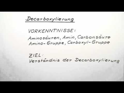 Decarboxylierung | Chemie | Organische Chemie