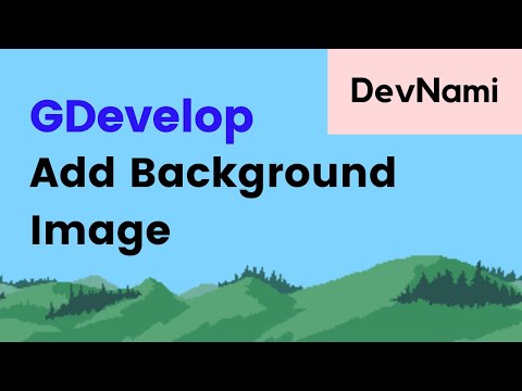 GDevelop How to Add Background Image to Scene in GDevelop