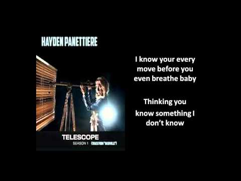 [Lyrics On Screen] Telescope Lyrics - Hayden Panettiere [Telescope Lyrics]