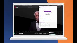 Detect AI voices in real time on Youtube using AI Voice Detector Extension