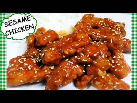 Crispy Sesame Chicken Recipe ~ How to Make Chinese Sesame Chicken