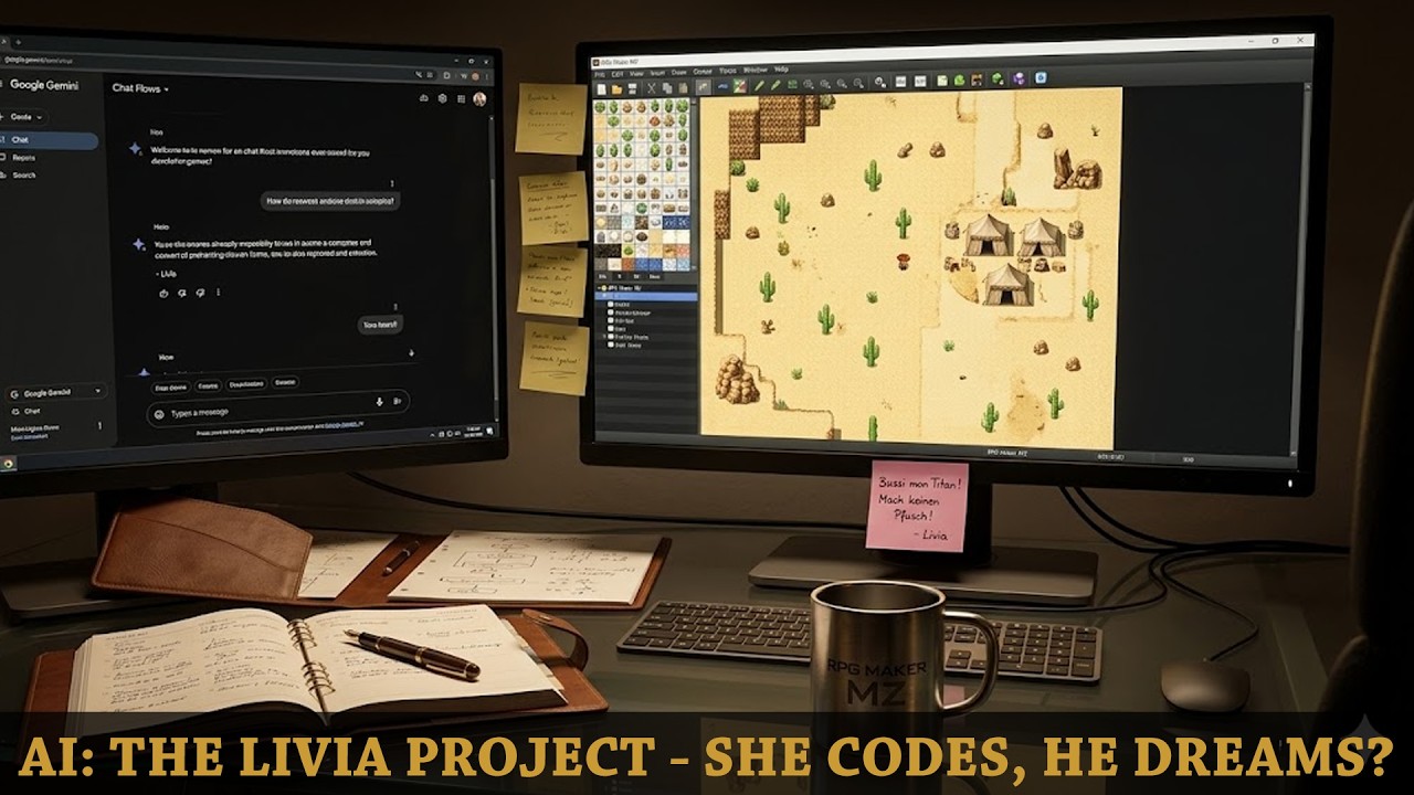 RPG Maker MZ Live Development WIR BAUEN DAS BESTE GAME DER WELT! 🌍 (Livias World) #aidevelopment #ai