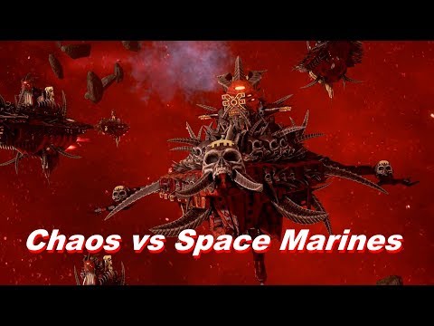 Chaos vs Space Marines! Khorne Fleet, Rank 134, Heroic Difficulty - Battlefleet Gothic Armada