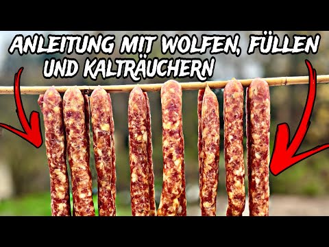 So einfach kannst du Pfefferbeißer zuhause selber machen | Pfefferbeißer wursten und kalträuchern