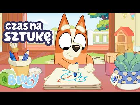 Czas na rysowanie i sztukę z Bluey i Bingo! 🖊️ 🧡 | Blue - Oficjalny Polski Kanał