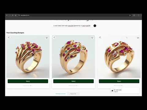 How Zennah's 3D-GenAI Creates a Manufacturable 3D Coral Jewellery Design From a Prompt