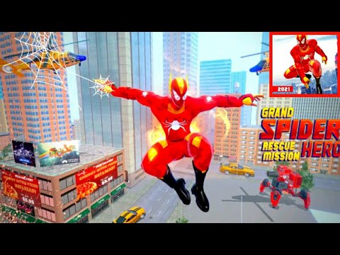 Flying Spider Crime City Rescue Mission (Android / Ios ) Gameplay Walkthrough 2021