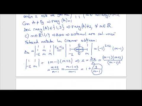 Compatibilitatea unui sistem liniar - problema rezolvata
