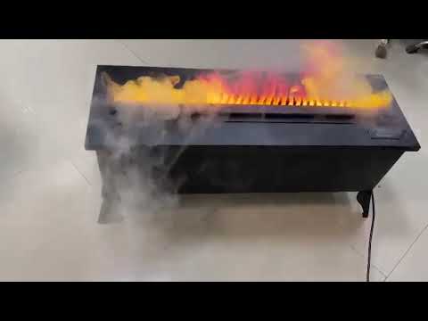 Water Vapor Fireplace 60 Inches With Remote, No Heat, Matt Black