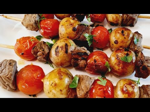 Steak, and Potato Kabobs
