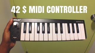 Video thumbnail for 42 $ Midi Controller - Worlde Easy Key25 ( REVIEW) by GarageBand 101