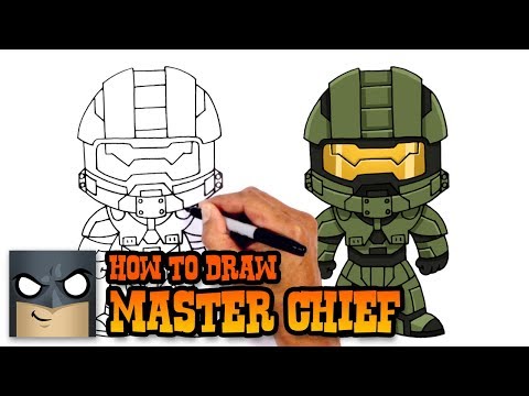 How to Draw Master Chief | Halo